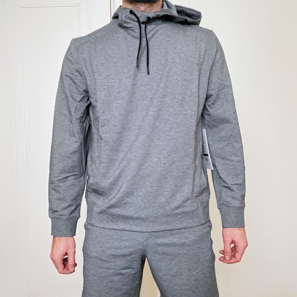 Ministry of Supply Fusion Terry For All Hoodie Unisex Fit Small Grey New